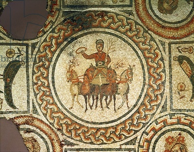 Mosaic of chariotier
