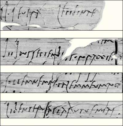 Vindolanda tablets writing
