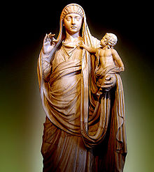 Messalina holding her son Britannicus