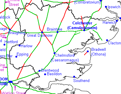 Roman roads of Essex