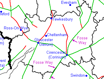Roman roads of Gloucestershire