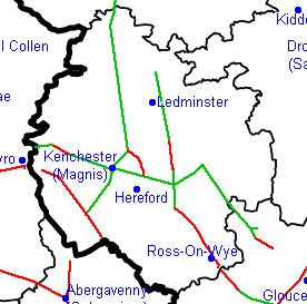 Roman roads of Herefordshire