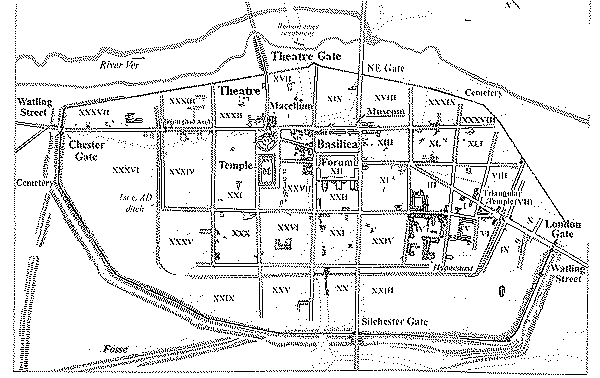 Layout of Verulamium