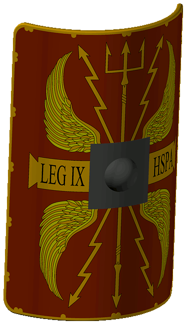 Roman Legio IX Hispana scutum