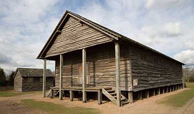 Lunt Roman fort Granary building