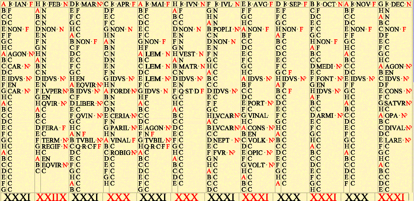 Roman calendar